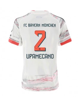 Bayern Munich Dayot Upamecano #2 Replika Borta Kläder Dam 2025-26 Kortärmad